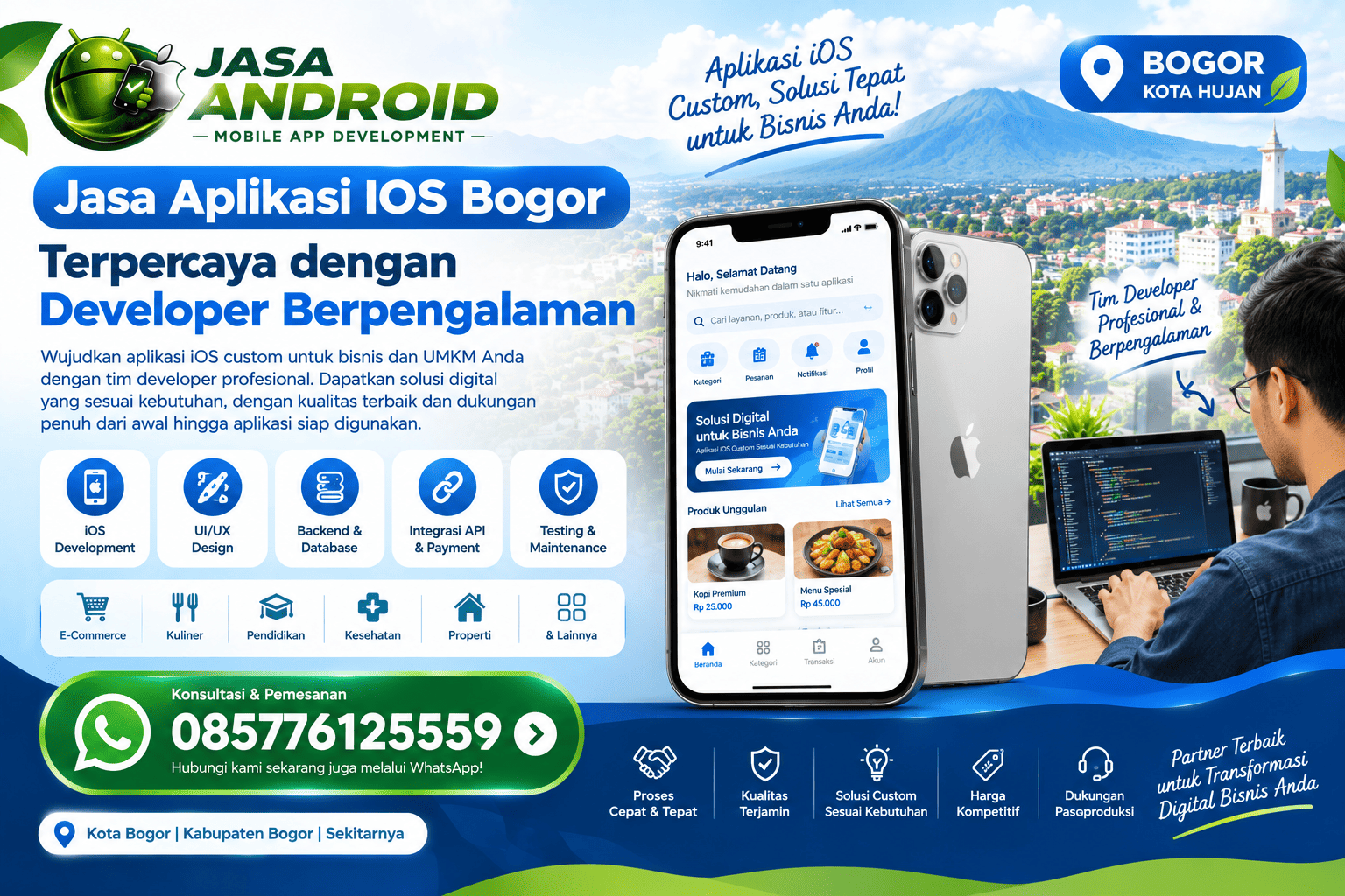 Jasa Aplikasi IOS Bogor Terpercaya dengan Developer Berpengalaman